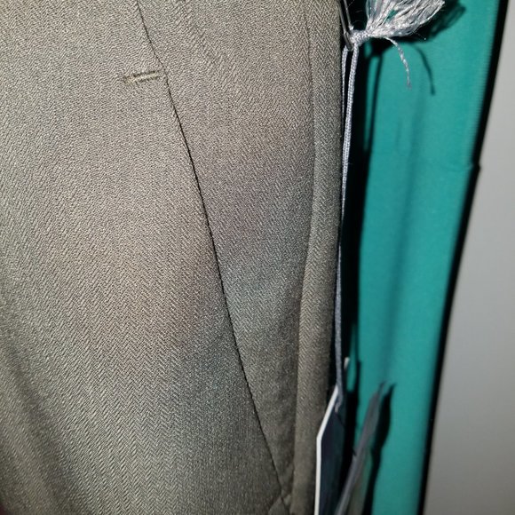 GORGEOUS FIT & DRAPE Jennifer Lopez "FOREST IVY" GREEN/Brownish Slacks NWT SZE 6 - Picture 7 of 10